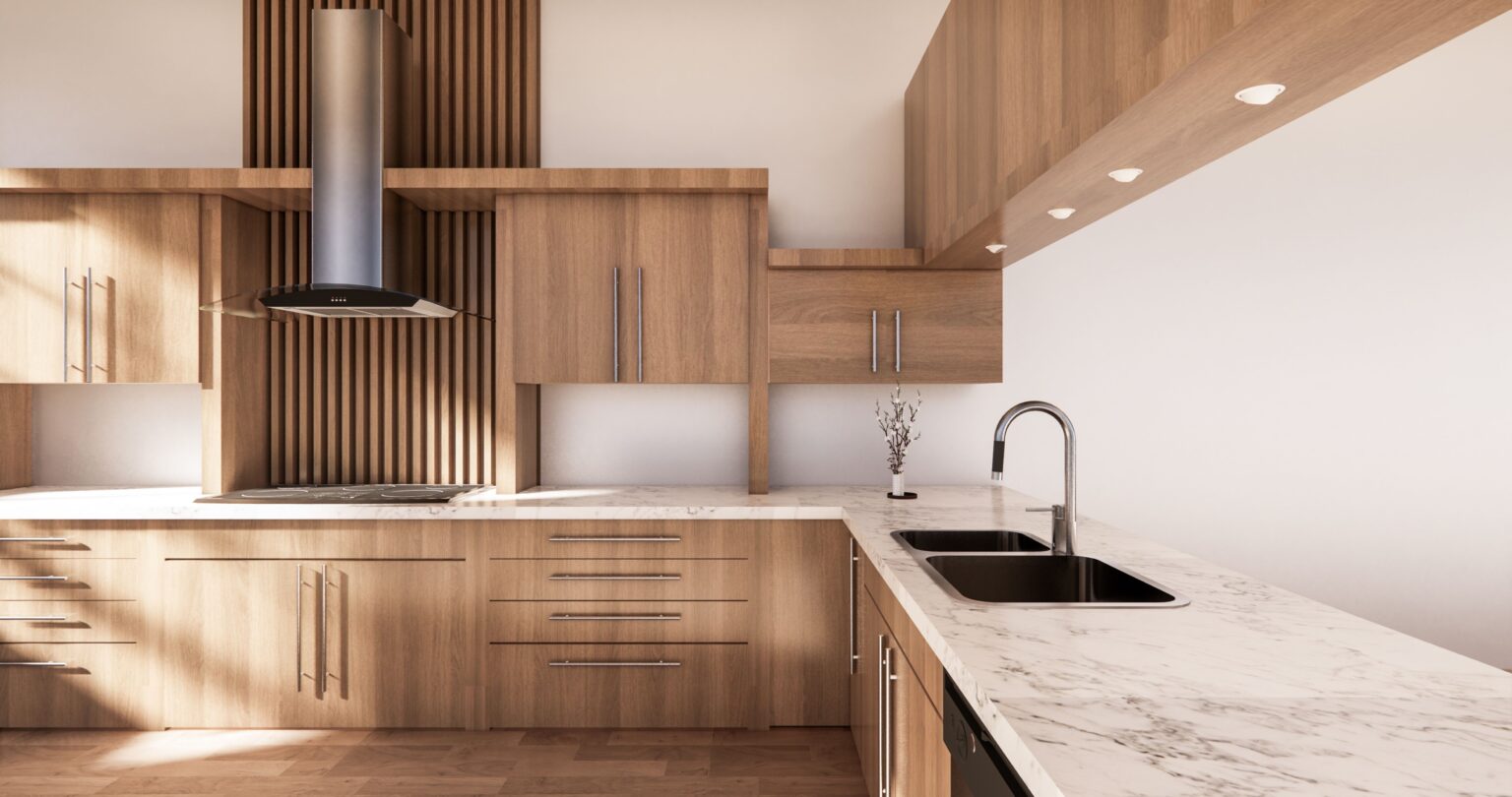 Reforma de cocina pequeña en A Coruña con distribución funcional y muebles blancos para ganar claridad